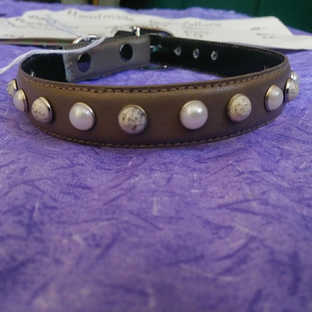 Upcycled handmade dog collar